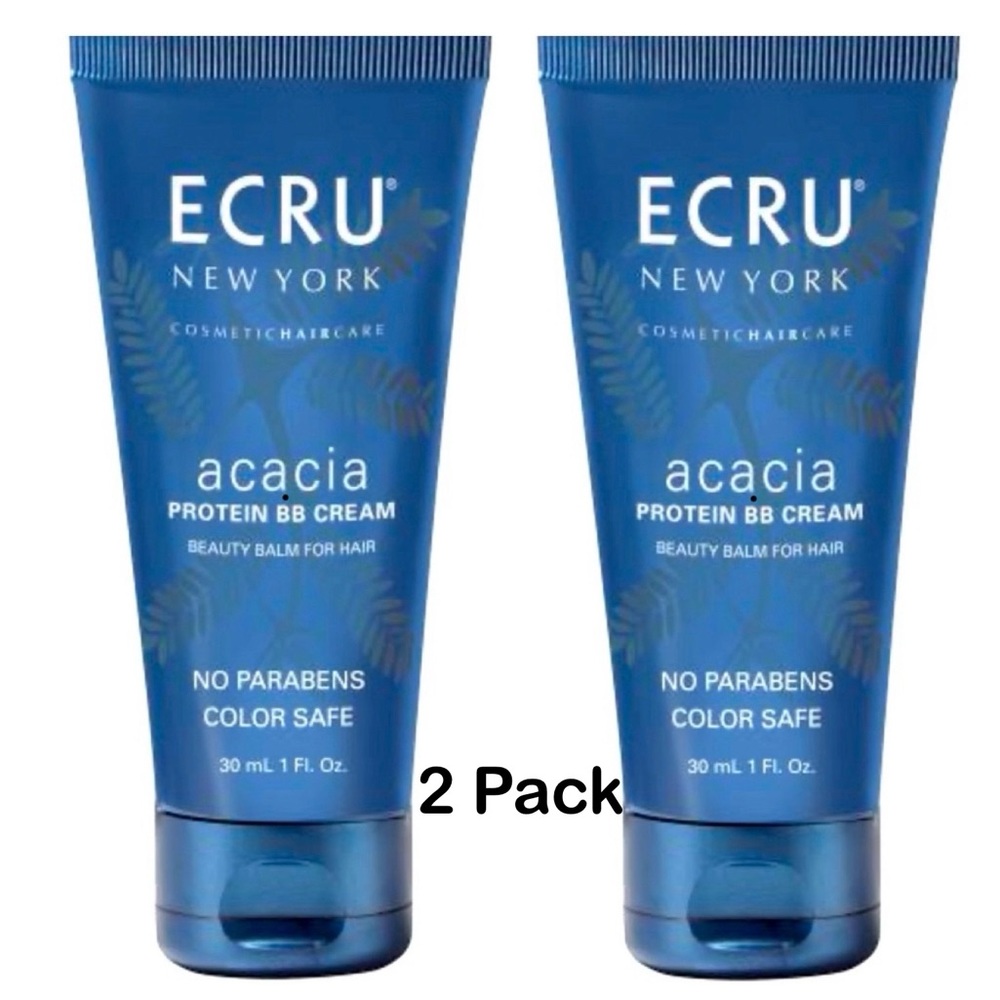 NIB 2 Pack ECRU NEW YORK Acacia Protein BB Cream Beauty Balm: 30mL
